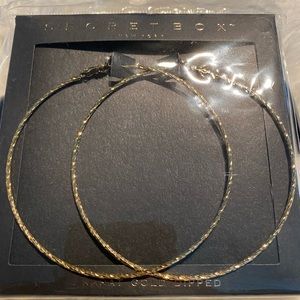 Gold filled hoop earrings